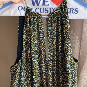 Michael Kors A line floral print dress